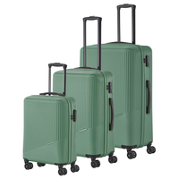 travelite Bali Kofferset 55/67 0 cm,  Dunkelgrün