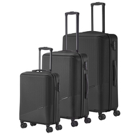 travelite Bali Kofferset 55/67 0 cm,  Schwarz