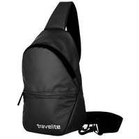 travelite Basics kleiner Crossover Rucksack Plane 29 cm,  Schwarz