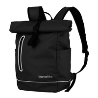 travelite Basics Roll-Up Rucksack Plane 48 cm,  Schwarz