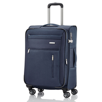 travelite Capri Trolley M,  4 Rollen,  66 cm,  67 L,  Blau