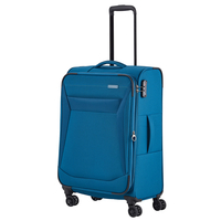 travelite Chios Trolley M,  4 Rollen,  67 cm,  60 L,  Türkis