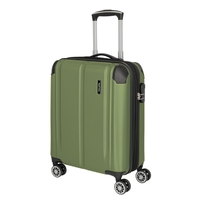 travelite City Handgepäck Trolley S,  4 Rollen,  55 cm,  40 L,  Grün