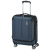 travelite City Kabinentrolley 4 Rollen mit Vortasche,  Blau