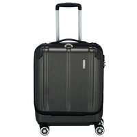 travelite City Kabinentrolley 4 Rollen mit Vortasche,  Grau