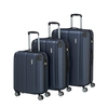 travelite City Koffer Set 3-teilig L/M/S 4 Rollen erweiterbar S-M-L,  Blau