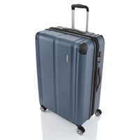 travelite City Trolley L,  4 Rollen,  77 cm,  113 L,  Blau