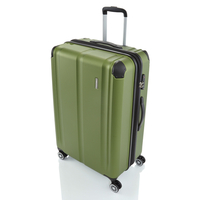 travelite City Trolley L,  4 Rollen,  77 cm,  113 L,  Grün