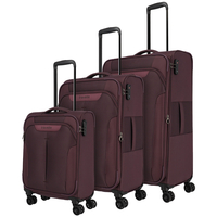 travelite Croatia Kofferset S/M/L 4 Rollen,  Rot (bordeaux)