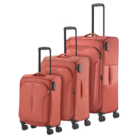 travelite Croatia Kofferset S/M/L 4 Rollen,  Rot