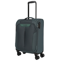 travelite Croatia Trolley S,  4 Rollen,  55 cm,  35 L,  Dunkelgrün