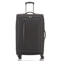 travelite CrossLITE Trolley L,  4 Rollen,  77 cm,  102 L,  Schwarz