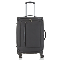 travelite CrossLITE Trolley M,  4 Rollen,  67 cm,  69 L,  Schwarz