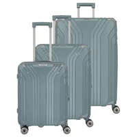 travelite Elvaa Kofferset 4 Rollen L/M/S,  Blau