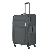 travelite Go Trolley L,  4 Rollen,  77 cm,  89 L,  Grau