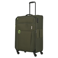 travelite Go Trolley L,  4 Rollen,  77 cm,  89 L,  Grün