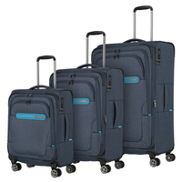 travelite Madeira Kofferset 55/67 4 Rollen,  0 cm,  Blau