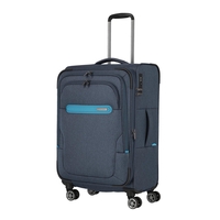 travelite Madeira Trolley M,  4 Rollen,  67 cm,  60 L,  Blau