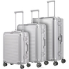 travelite Next Aluminium-Koffer Set 3-teilig S/M/L S-M-L,  Silber