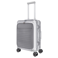 travelite Next Handgepäck Trolley S,  4 Rollen,  55 cm,  41 L,  Silber