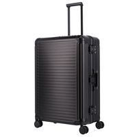 travelite Next Trolley L,  4 Rollen,  77 cm,  100 L,  Schwarz