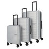 travelite Trient Kofferset 4 Rollen L/M/S,  Silber