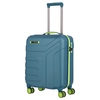 travelite Vector Handgepäck Trolley S,  4 Rollen,  55 cm,  40 L,  Petrol/limone