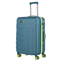 travelite Vector Trolley M,  4 Rollen,  70 cm,  79 L,  Petrol/limone