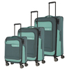 travelite Viia Trolley Set 55/67 4 Rollen,  0 cm,  Grün