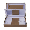 Windrose Corbello Schmuckbox aus Feinsynthetik,  Braun