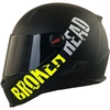 Broken Head (A-Minus-Ware) BeProud Gelb Motorradhelm + Schwarzes Visier