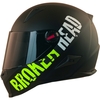 Broken Head (A-Minus-Ware) BeProud Grün Motorradhelm + Schwarzes Visier