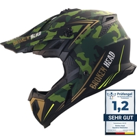 Broken Head (A-Minus-Ware) Crosshelm Squadron Rebelution Camouflage Gold-Neon...