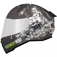 Broken Head (A-Minus-Ware) Integralhelm Fullgas Viking V2Pro schwarz matt ink...