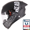Broken Head BeProud Pro Sport Integralhelm BLACK EDITION Mit Sonnenblende