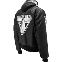 Broken Head Bomberjacke BND Logo Schwarz