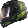 Broken Head Broken Skull Schwarz-GrÃ¼n Matt