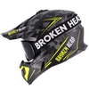 Broken Head Crosshelm Squadron Gelb + MX-Brille Struggler Schwarz