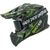 Broken Head Crosshelm Squadron Grün + MX-Brille MadRex "MACH DICH UNSTERBLICH"