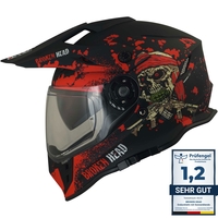 Broken Head Enduro Helm Mit Sonnenblende Jack S. VX2 Rot