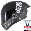 Broken Head Integralhelm BeProud Pro Sport Black Edition Sonnenblende + Schwa...