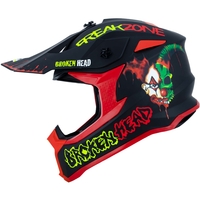 Broken Head Motocross-Helm FreakZone Schwarz-Rot