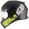 Broken Head Racing-Helm BeProud Light Carbon Gelb (Größe L)