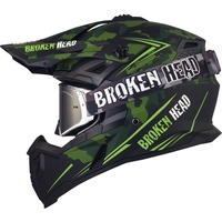 Broken Head Squadron Rebelution Grün + Crossbrille Regulator Schwarz