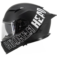 Broken Head Street Division Black Edition Integralhelm Mit Sonnenblende