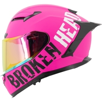 Broken Head Street Division Pink Matt Mit Pink Verspiegeltem Visier