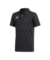 adidas Core 18 Polo kurzarm Kids Schwarz