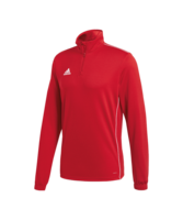 adidas Core 18 Training Top Kids Rot Weiss