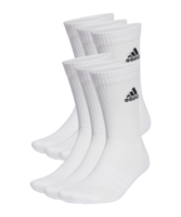 adidas Cush Crew 6er Pack Socken Weiss Schwarz