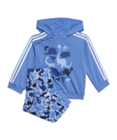 adidas Dino Camo Allover Print French Terry Jogger Set Blue